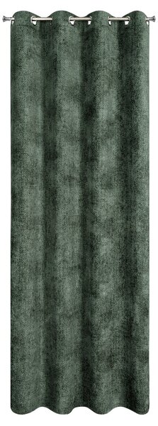 ZATEMŇOVACÍ ZÁVES NA KRÚŽKOCH ALETA 135X250 CM TMAVOZELENÁ