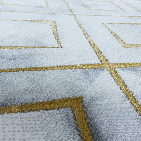 Ayyildiz , Kusový koberec Naxos 3811 gold, 140x200, šedá, kancelária