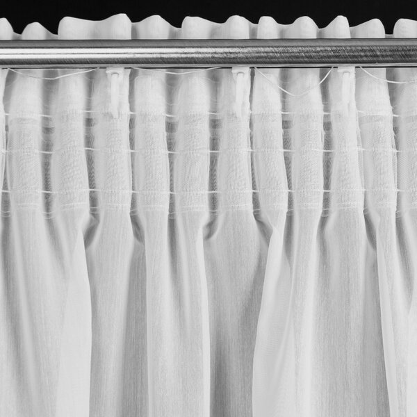 ZÁCLONA NA PÁSKE ELENA 300X150 CM BIELA