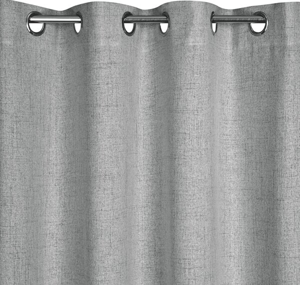 ZÁVES NA KRÚŽKOCH LINDA 140X250 CM STRIEBORNÁ