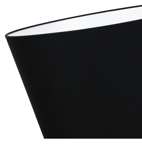 Závesné svietidlo Gaja, 1x čierne textilné tienidlo, (fi 44cm), b
