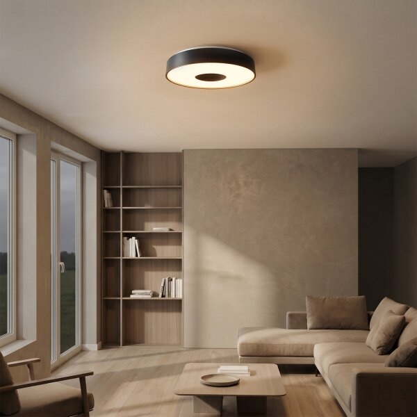 Brilagi - stmievateľné LED stropné svietidlo JAMIS LED/48W/230V pr. 39 cm čierna + DO