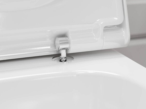 Hansgrohe EluPura Q - Závesné WC 540, AquaFall splachovanie, SmartClean + sedátko so SoftClose a QuickRelease, biela 61117450