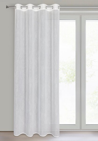 ZÁCLONA NA KRÚŽKOCH AMIRA 140X250 CM BIELA