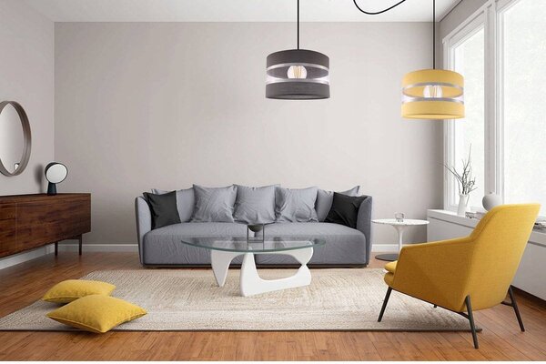 Závesné svietidlo Elegance Spider, 2x textilné tienidlo (mix 3 farieb), (výber z 2 farieb konštrukcie), (fi 35cm)