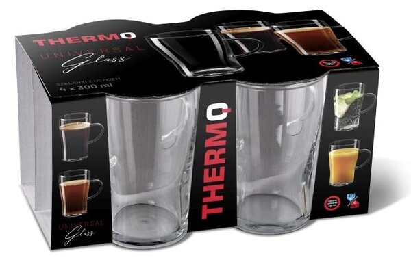 THERMO UNIVERZÁLNY POHÁR S UCHOM 300ML SADA 4 KS