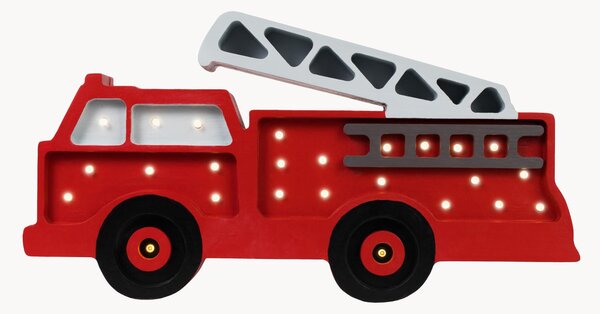 Ručne vyrobená detská LED-lampa's diaľkovým ovládaním Fire Truck