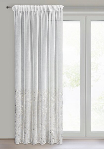 ZÁCLONA NA PÁSKE MELIA 140X270 CM VZOROVANÁ
