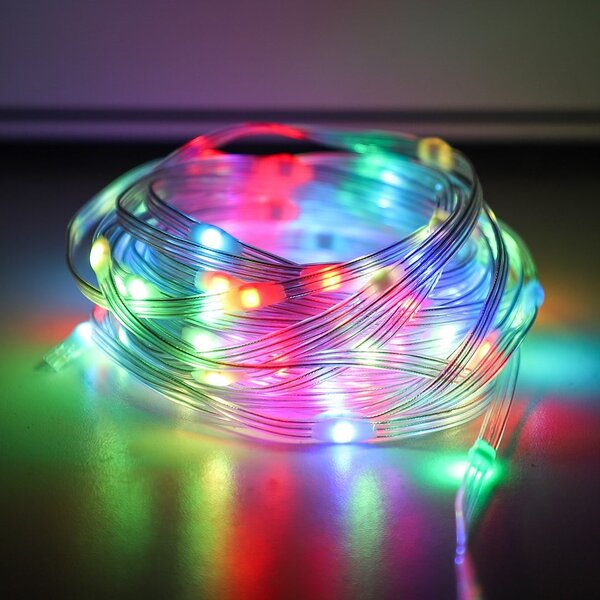 LED svetelná reťaz Wizard, 10m, RGB, ovládač