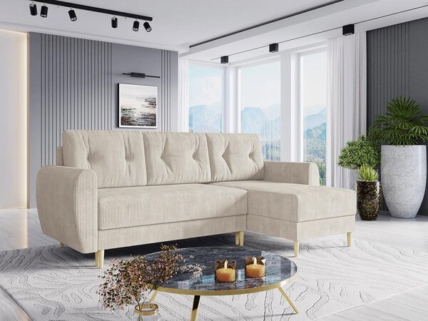 Mirjan24 Rohová sedačka s funkciou spania Kukle S, Dostupné poťahy: Poso 01 5903211253607