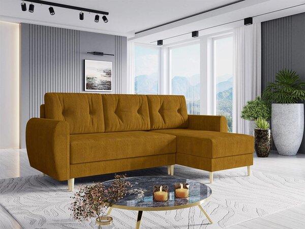 Mirjan24 Rohová sedačka s funkciou spania Kukle S, Dostupné poťahy: Poso 01 5903211253607