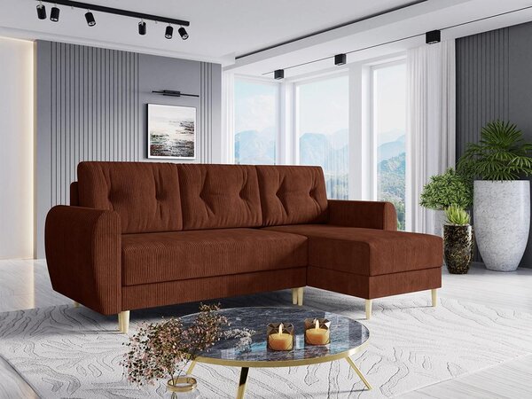 Mirjan24 Rohová sedačka s funkciou spania Kukle S, Dostupné poťahy: Poso 01 5903211253607
