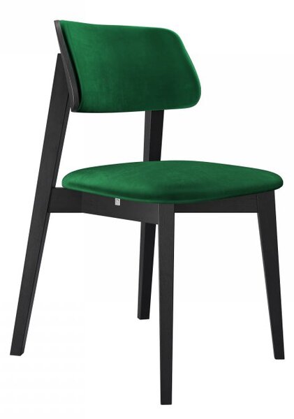 Mirjan24 Čalúnená jedálenská stolička KT63/C, Dostupné poťahy: Magic Velvet 2217, Farby: czarny 5903211313349