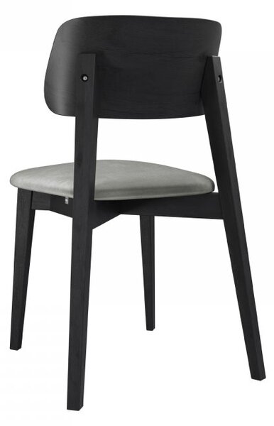 Mirjan24 Čalúnená jedálenská stolička KT63/C, Dostupné poťahy: Magic Velvet 2217, Farby: czarny 5903211313349