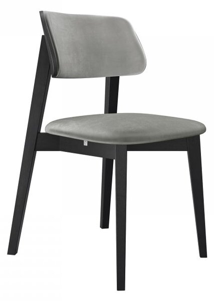 Mirjan24 Čalúnená jedálenská stolička KT63/C, Dostupné poťahy: Magic Velvet 2217, Farby: czarny 5903211313349