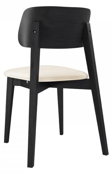 Mirjan24 Čalúnená jedálenská stolička KT63/C, Dostupné poťahy: Magic Velvet 2217, Farby: czarny 5903211313349
