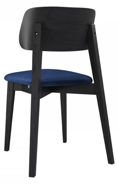Mirjan24 Čalúnená jedálenská stolička KT63/C, Dostupné poťahy: Magic Velvet 2217, Farby: czarny 5903211313349