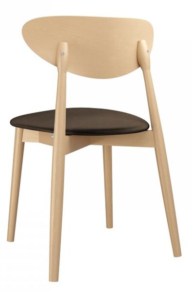 Mirjan24 Čalúnená jedálenská stolička KT65/C, Dostupné poťahy: Magic Velvet 2219, Farby: czarny 5903211313592