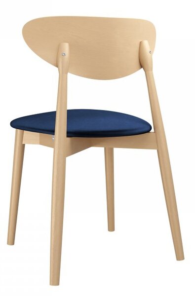 Mirjan24 Čalúnená jedálenská stolička KT65/C, Dostupné poťahy: Magic Velvet 2216, Farby: buk 5903211313639