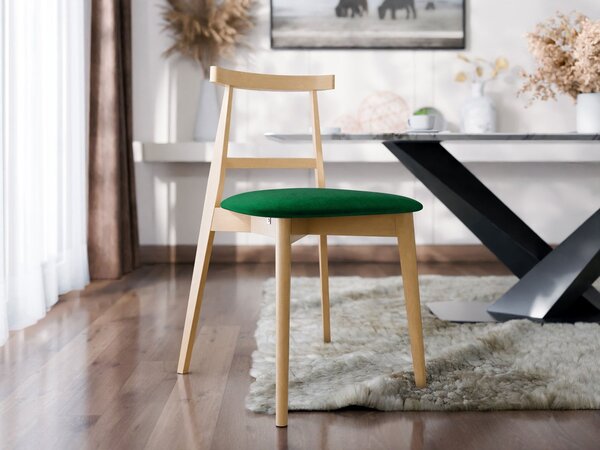 Mirjan24 Čalúnená jedálenská stolička KT71, Dostupné poťahy: Magic Velvet 2205, Farby: czarny 5903211313684