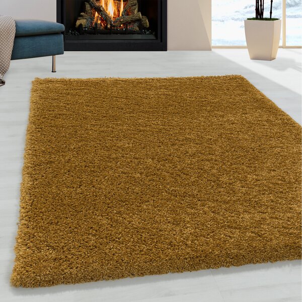 Ayyildiz , Kusový koberec Sydney Shaggy 3000 gold, 120x170, žltá, obývacia izba