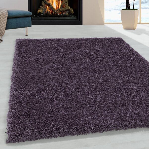 Ayyildiz , AKCIA: 60x110 cm Kusový koberec Sydney Shaggy 3000 violett, fialová, obývacia izba