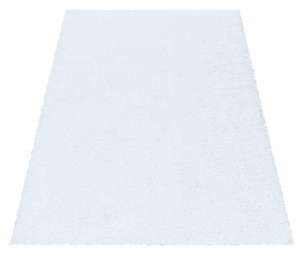Ayyildiz , Kusový koberec Sydney Shaggy 3000 white, 60x110, biela, obývacia izba