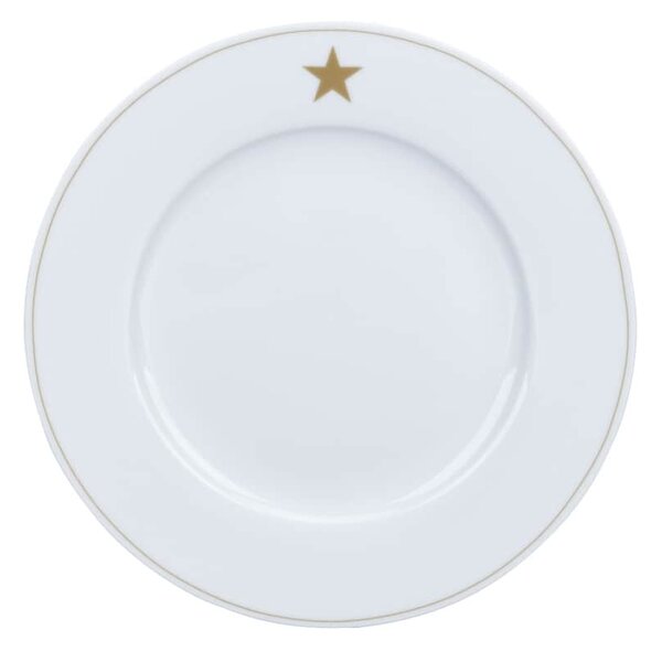 Porcelánový dezertný tanier Star Gold 20 cm