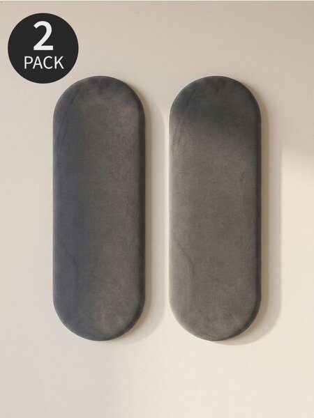 Sinsay - Čalúnené nástenné panely 2 pack - tmavosivá