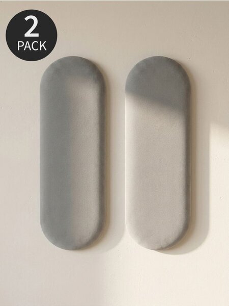 Sinsay - Čalúnené nástenné panely 2 pack - svetlošedá