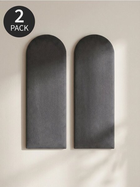 Sinsay - Čalúnené nástenné panely 2 pack - tmavosivá