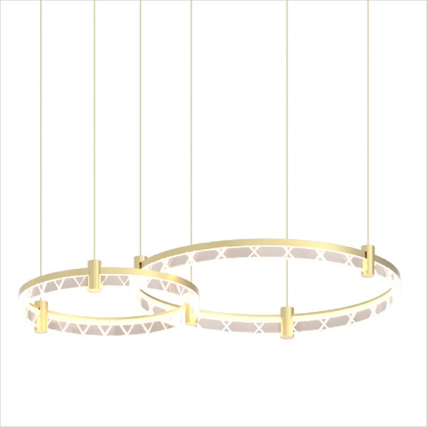 Závesné LED svietidlo Elegance, 2x LED 72w, 4000k, g