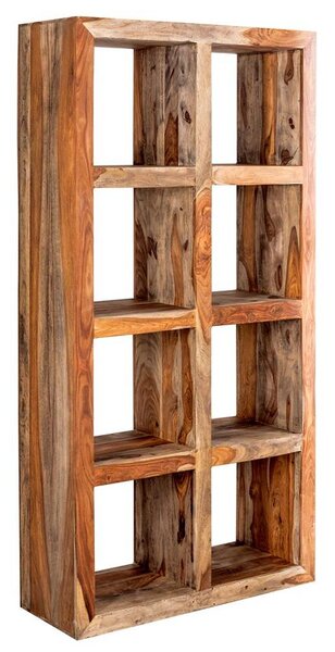 Dizajnový regál Timber 180 cm Sheesham dymový
