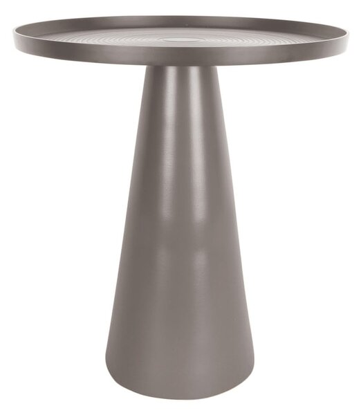Sivý kovový odkladací stolík Leitmotiv Force, výška 48,5 cm