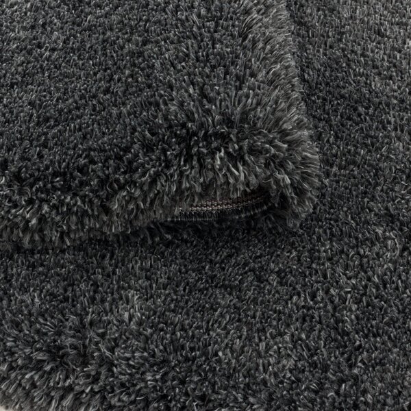 Ayyildiz , Kusový koberec Fluffy Shaggy 3500 grey, 60x110, šedá, obývacia izba