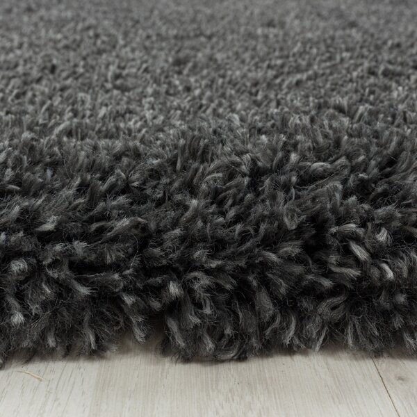 Ayyildiz , Kusový koberec Fluffy Shaggy 3500 grey, 60x110, šedá, obývacia izba