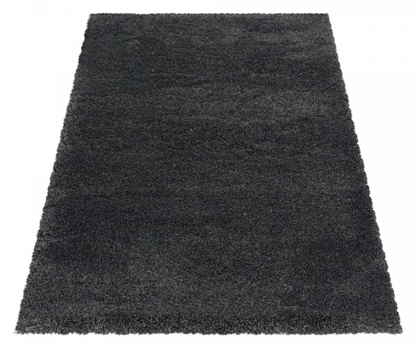 Ayyildiz , Kusový koberec Fluffy Shaggy 3500 grey, 60x110, šedá, obývacia izba