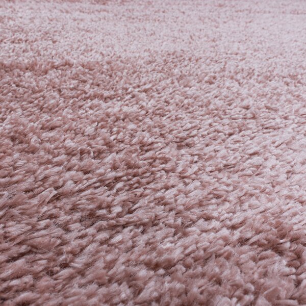 Ayyildiz Kusový koberec Fluffy Shaggy 3500 rose - 60x110 cm