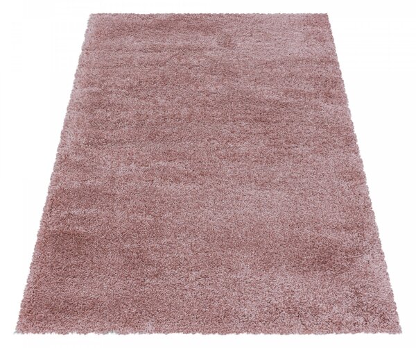 Ayyildiz Kusový koberec Fluffy Shaggy 3500 rose - 60x110 cm