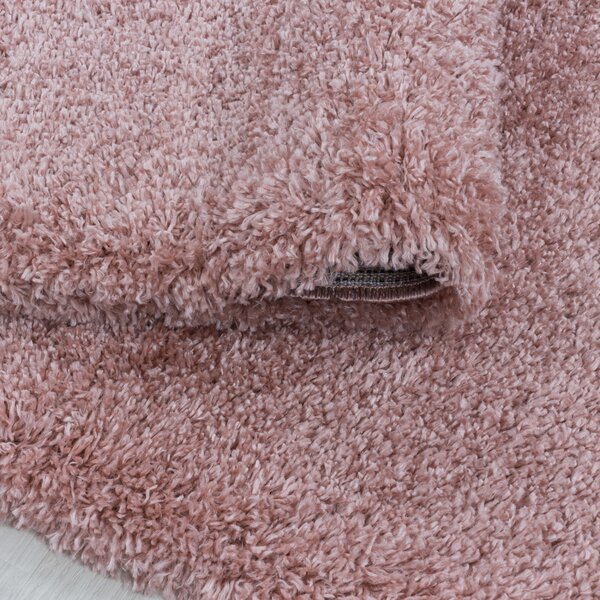 Ayyildiz Kusový koberec Fluffy Shaggy 3500 rose - 60x110 cm