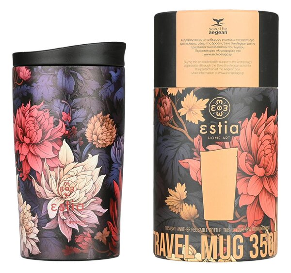 Termohrnček Midnight Blossom 350 ml