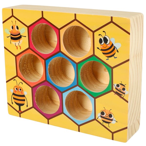 KIK Montessori vzdelávacia hra Včelí plást s pinzetou