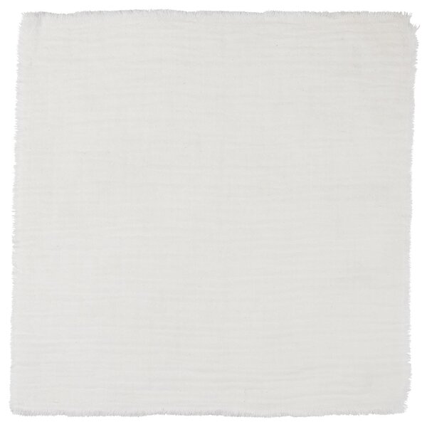 Bavlnený obrúsok Double Weaving White 40 x 40 cm