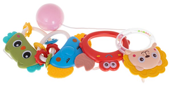 KIK Lullaby Star Design kolotoč nad postieľku s projektorom hviezd a diaľkovým ovládaním, modrý