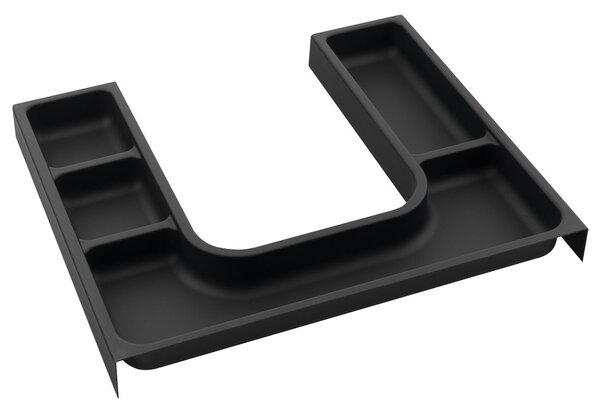 Sapho Sapho, LINDO "U" organizér 372x36x323 mm, plast, antracit, LD001