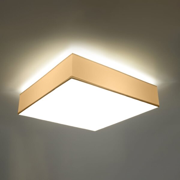 Stropné svietidlo Horus, 1x biele plastové tienidlo, (biely plast), (45 cm)