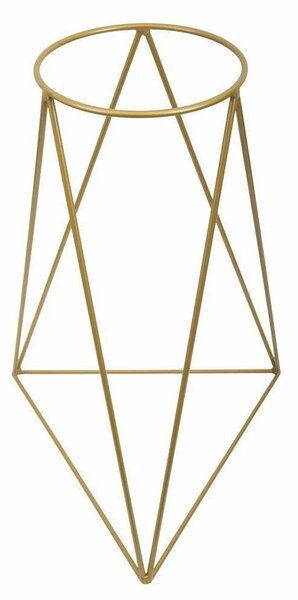 STOJAN NA KVETINÁČ TRIANGLE 60X50X24 CM ZLATÁ