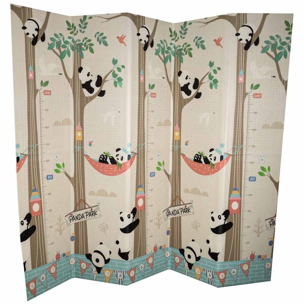 KIK Detská penová podložka Panda Street, obojstranná, 180 x 200 cm