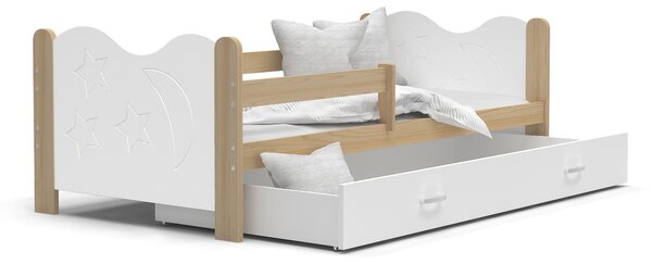 Drevená detská posteľ s úložným priestorom Mikolaj Rozmer: 160x80