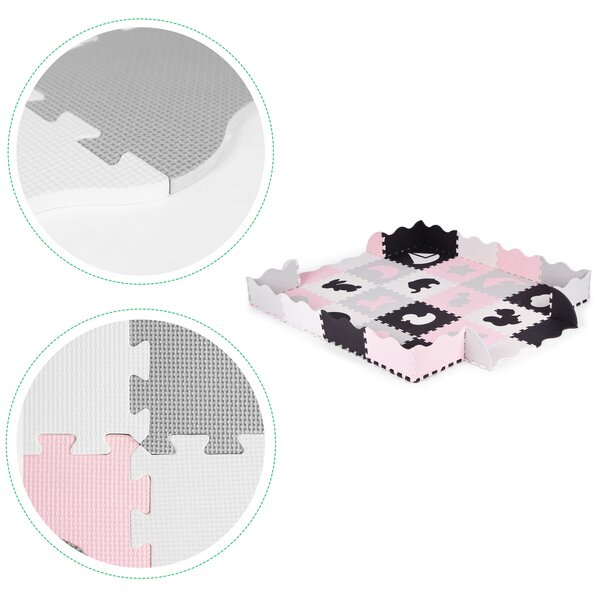 Penová podložka s plotom puzzle suchý bazén 36 kusov ECOTOYS